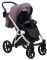 Коляска 2 в 1 Bair Next White кожа 100% 62 светло-сиреневый