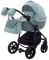 Коляска 2 в 1 Adamex Hybryd Plus BR251 нефрит - нефрит кожа (выдавленная точка)