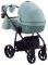 Коляска 2 в 1 Adamex Hybryd Plus BR251 нефрит - нефрит кожа (выдавленная точка)