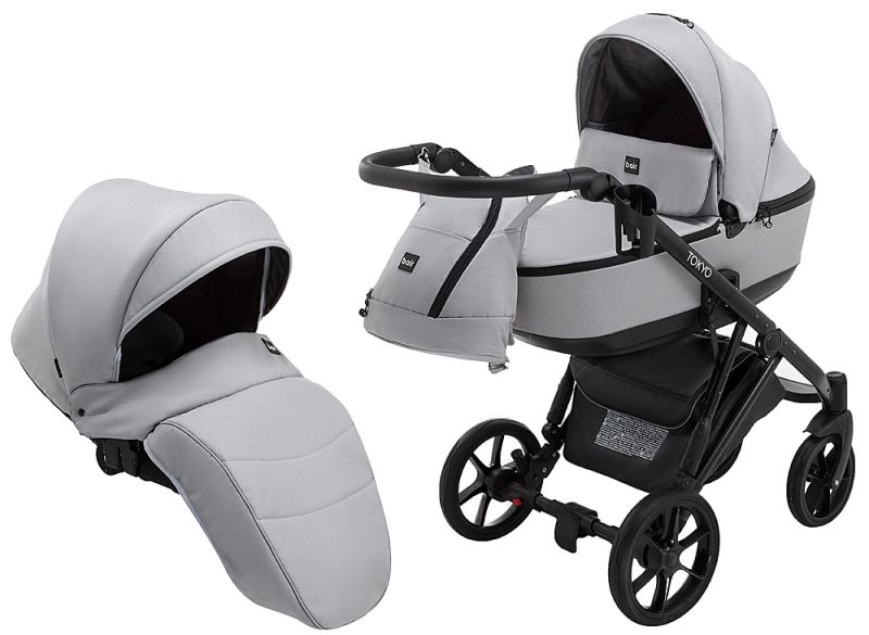 Коляска 2 в 1 Bair Tokyo Soft 31 серый