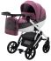 Коляска 2 в 1 Bair Next White Soft 50 темно-бузковий