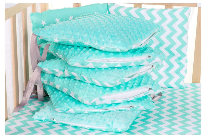 Дитяча постільна білизна Babyroom Bortiki lux-09 плюш бірюзовий