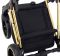 Коляска 2 в 1 Adamex Mimi Polar (Gold) Y836B черный (люрикс) - черная кожа (перфорация)