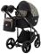 Коляска 2 в 1 Adamex Lucianо CR502/CZ черный - серый (мрамор)