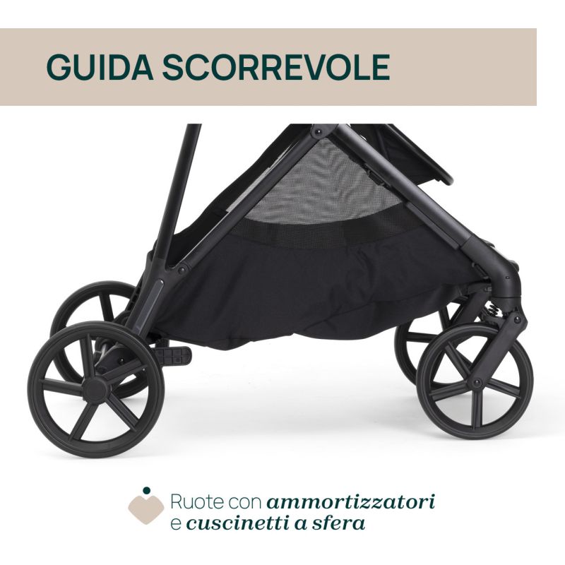 Коляска 2 в 1 Chicco Seety Ebony