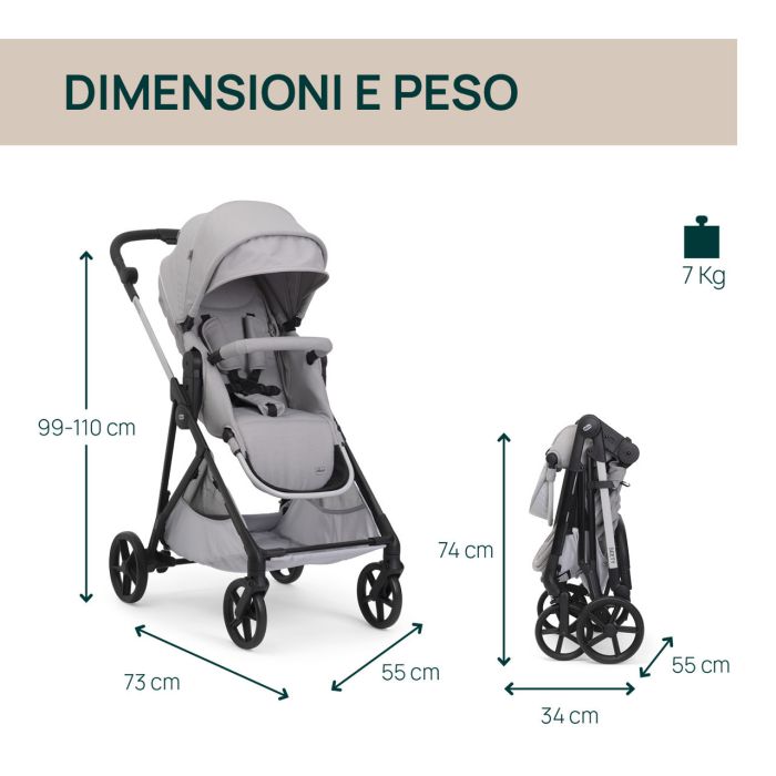 Коляска 2 в 1 Chicco Seety Cloud