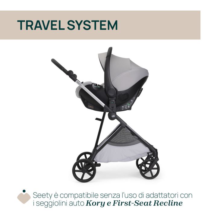 Коляска 2 в 1 Chicco Seety Cloud