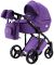 Коляска 2 в 1 Adamex Luciano Q12 фиолетовый