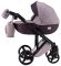 Коляска 2 в 1 Adamex Luciano Y59 світло-бузковий льон - темно-бузкова шкіра (видавлена точка)