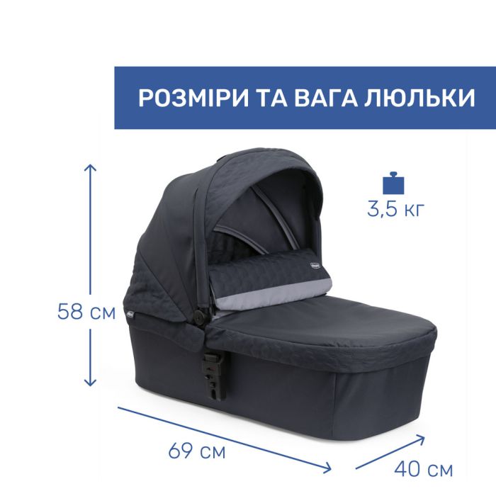 Коляска 2 в 1 Chicco Seety Boston Grey