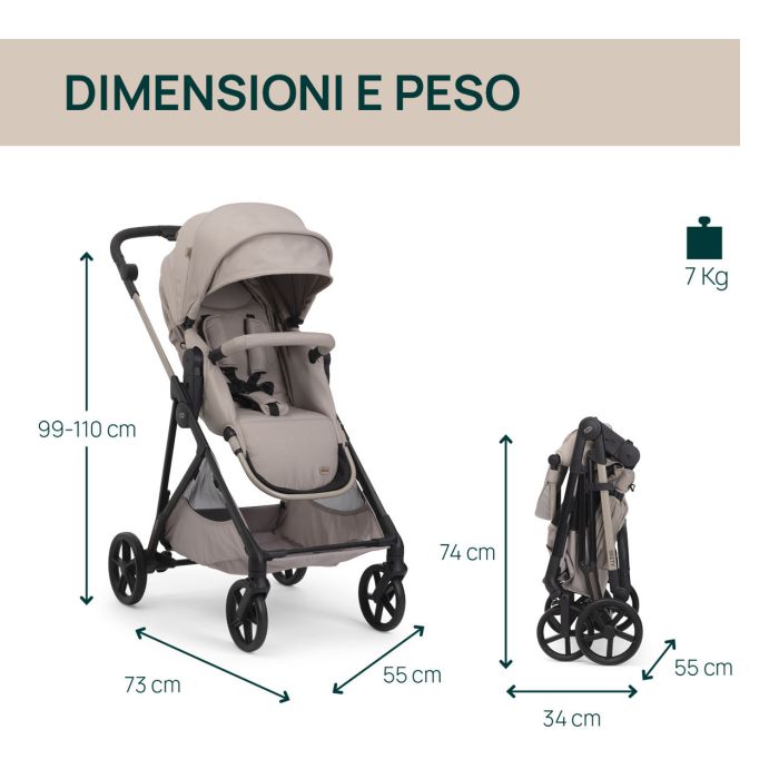 Коляска 2 в 1 Chicco Seety Sandshell