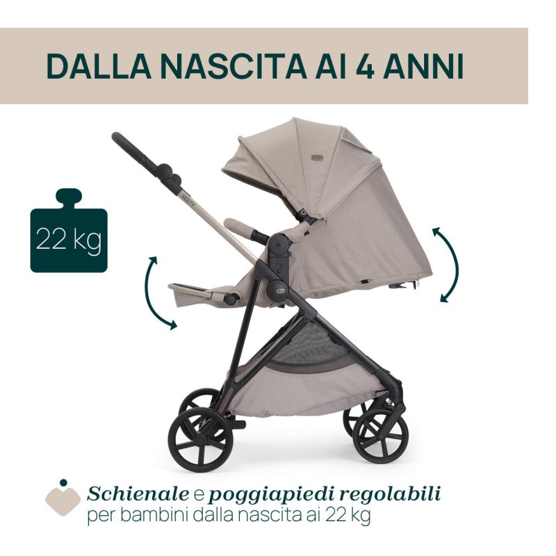Коляска 2 в 1 Chicco Seety Sandshell