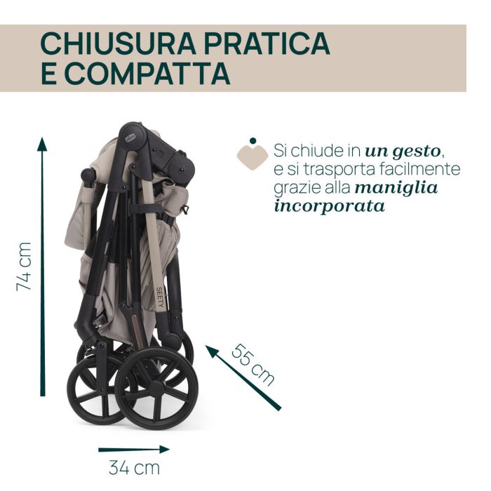 Коляска 2 в 1 Chicco Seety Sandshell