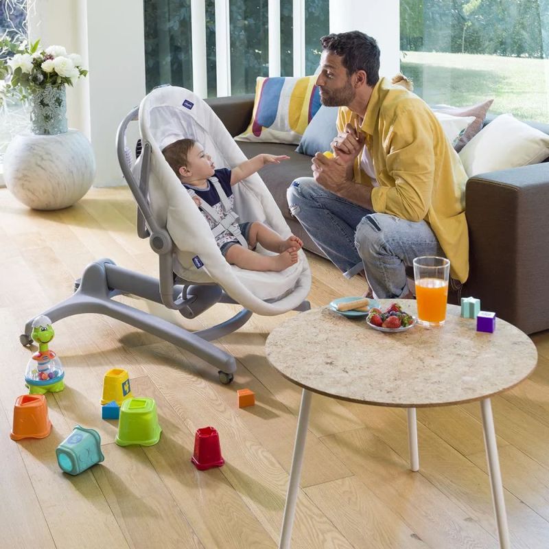 Кроватка-стульчик Chicco Baby Hug AIR 4 в 1 Antiguan Sky