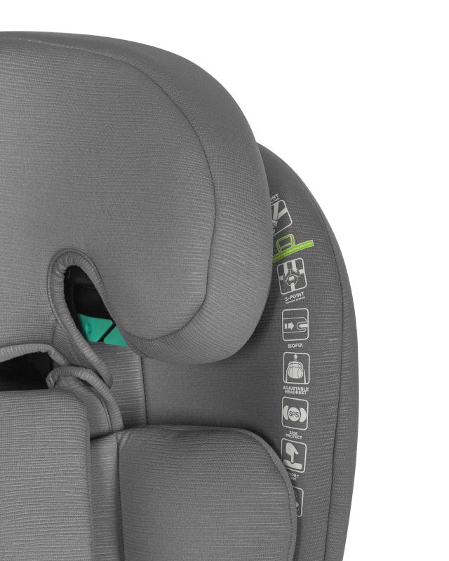 Автокрісло CARRELLO Yukon CRL-15808 Deepwater Grey i-Size 76-150см ISOFIX з нахилом+підсклянник