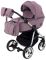 Коляска 2 в 1 Adamex Sierra Polar (Chrome) кожа 100% SR332 сиреневый - сиреневый (перфорация)