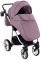 Коляска 2 в 1 Adamex Sierra Polar (Chrome) кожа 100% SR332 сиреневый - сиреневый (перфорация)
