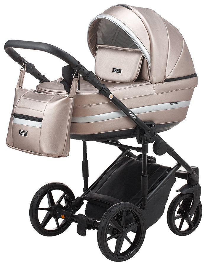 Коляска 2 в 1 Adamex Rimini ECO шкіра 100% RI-246