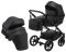 Коляска 2 в 1 Bair Kiwi кожа 100% BK-15 черный