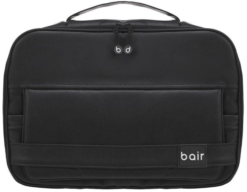Коляска 2 в 1 Bair Kiwi кожа 100% BK-15 черный