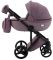 Коляска 2 в 1 Adamex Lucianо CR224 сиреневый лен - сиреневая кожа (выдавленная точка)
