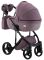 Коляска 2 в 1 Adamex Lucianо CR224 сиреневый лен - сиреневая кожа (выдавленная точка)