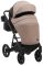 Коляска 2 в 1 Bair Kiwi кожа 100% BK-18/15 капучино - черный