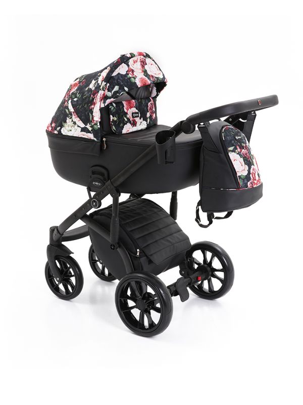 Коляска 2 в 1 Kidex K-Style Bloom of Rose Handle Black