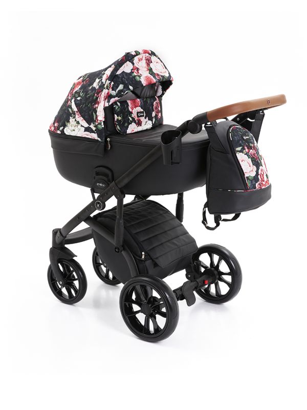 Коляска 2 в 1 Kidex K-Style Bloom of Rose Handle Brown