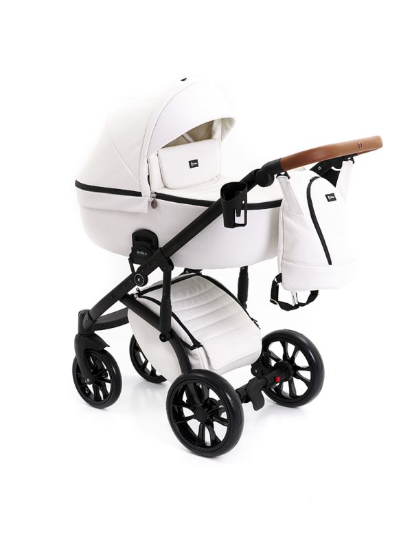 Коляска 2 в 1 Kidex K-Style Diamond White Handle Brown