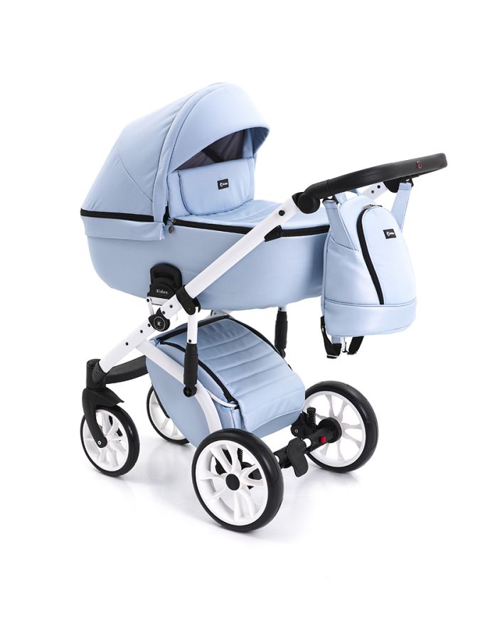 Коляска 2 в 1 Kidex K-Style Ice Blue Handle Black