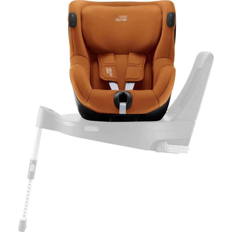 Автокресло BRITAX-ROMER DUALFIX iSENSE Golden Cognac с платформой FLEX BASE