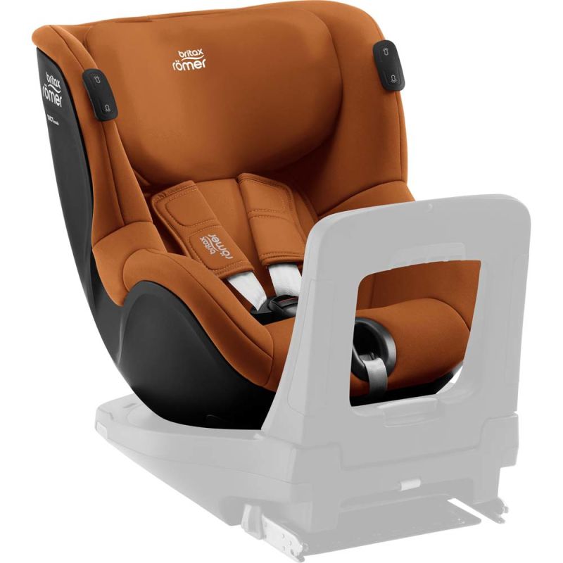 Автокресло BRITAX-ROMER DUALFIX iSENSE Golden Cognac с платформой FLEX BASE