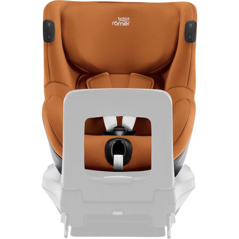 Автокресло BRITAX-ROMER DUALFIX iSENSE Golden Cognac с платформой FLEX BASE
