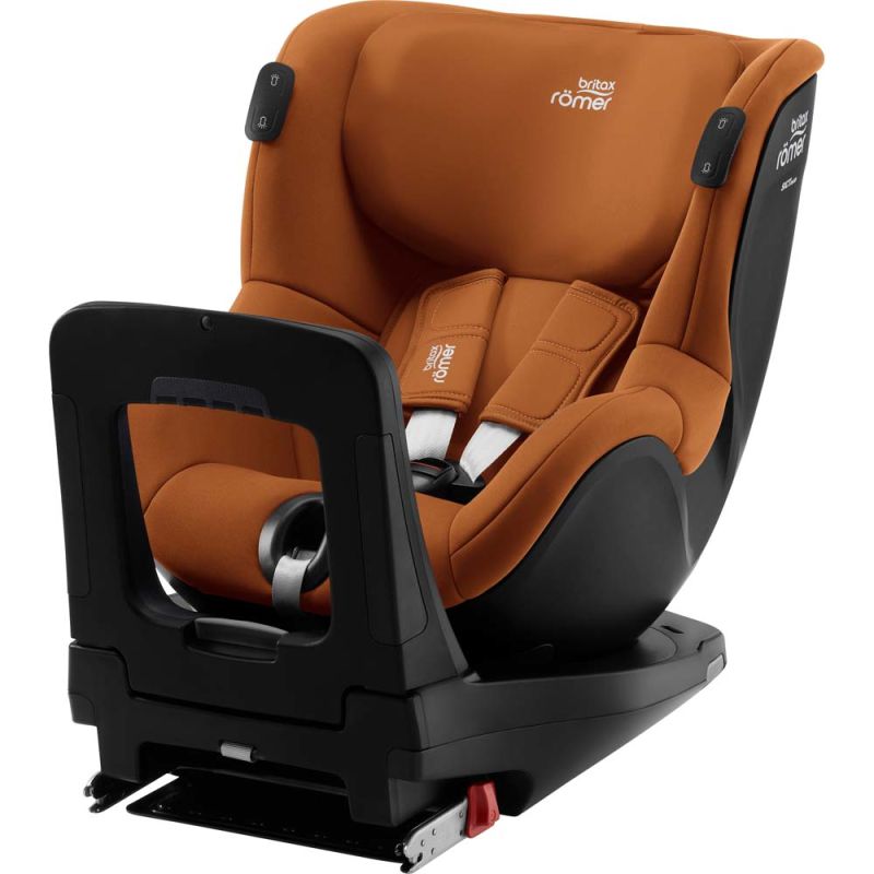 Автокресло BRITAX-ROMER DUALFIX iSENSE Golden Cognac с платформой FLEX BASE