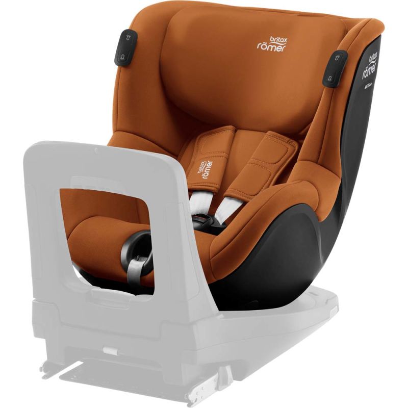Автокресло BRITAX-ROMER DUALFIX iSENSE Golden Cognac с платформой FLEX BASE