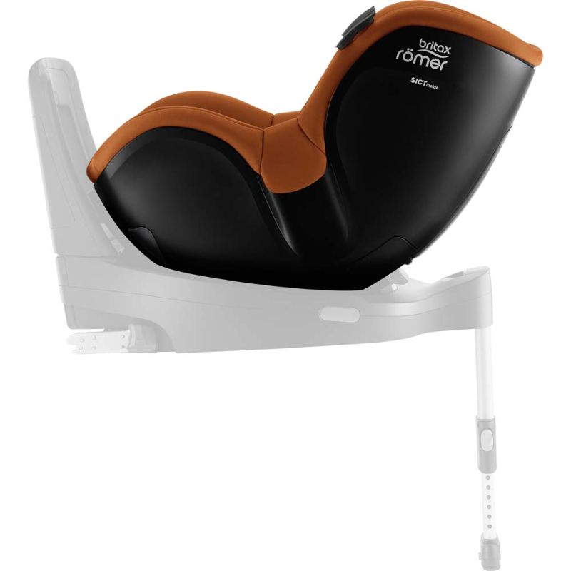 Автокресло BRITAX-ROMER DUALFIX iSENSE Golden Cognac с платформой FLEX BASE