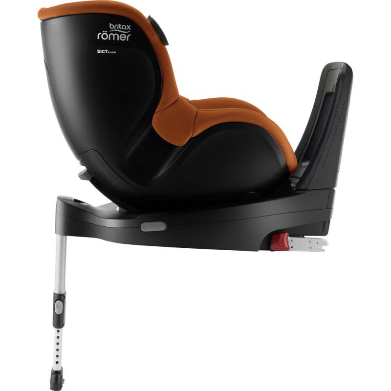 Автокресло BRITAX-ROMER DUALFIX iSENSE Golden Cognac с платформой FLEX BASE