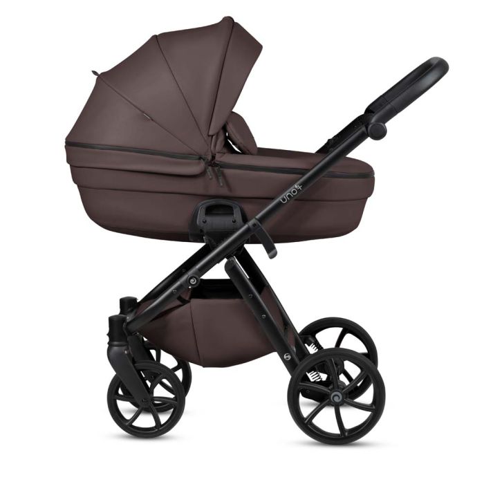 Коляска 2 в 1 TUTIS Uno6 Plus Leather Cioccolata