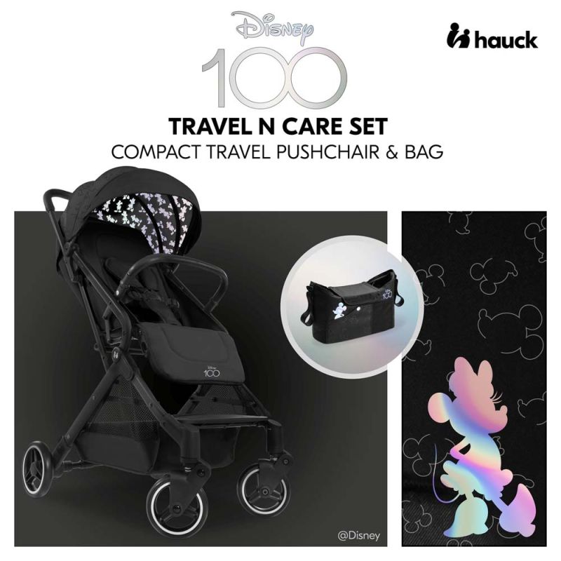 Прогулочная коляска Hauck Travel N Care Disney 100 Black + органайзер