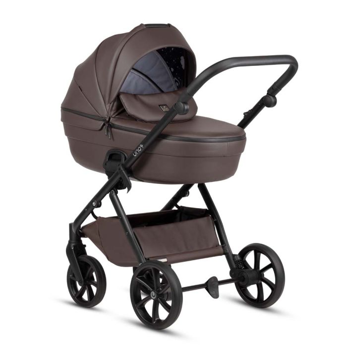 Коляска 2 в 1 TUTIS Uno6 Plus Leather Cioccolata