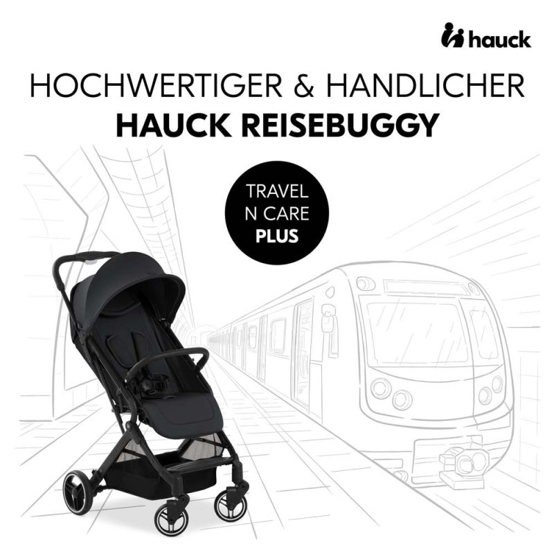 Прогулочная коляска Hauck Travel N Care Plus Black