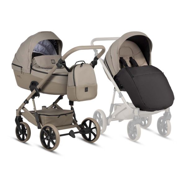 Коляска 2 в 1 TUTIS VIVA6 Plus Essential Warm Grey