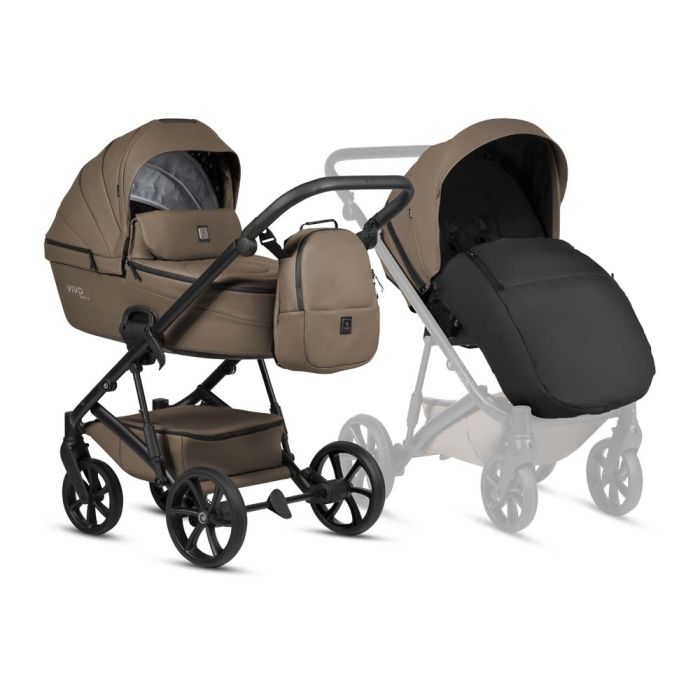 Коляска 2 в 1 TUTIS VIVA6 Plus Leather Cedar