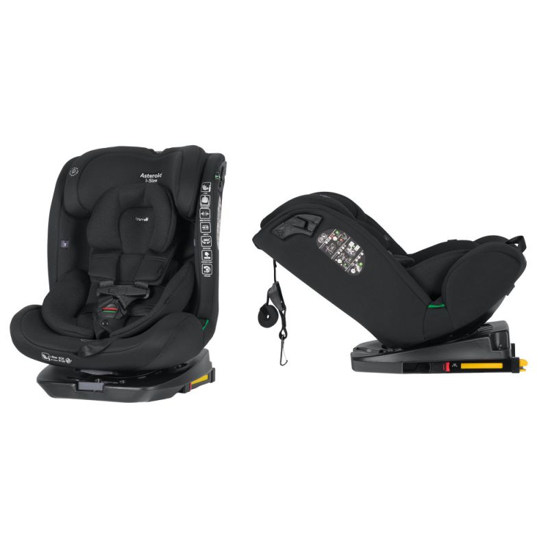 Автокрісло CARRELLO Asteroid i-Size CRL-17001 Space Black 40-150см ISOFIX з поворотом