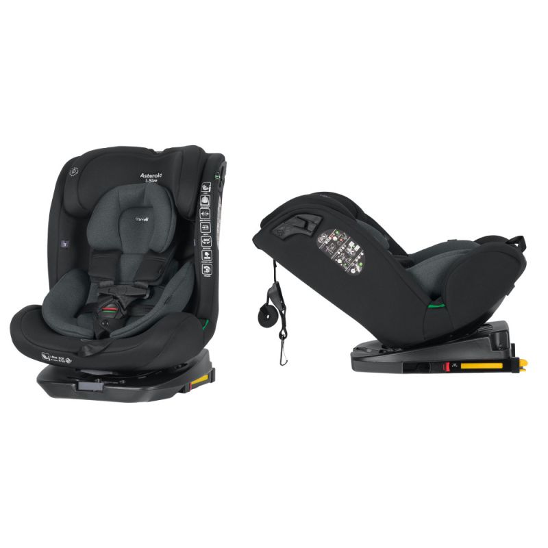 Автокрісло CARRELLO Asteroid i-Size CRL-17001 Magnet Gray 40-150см ISOFIX з поворотом