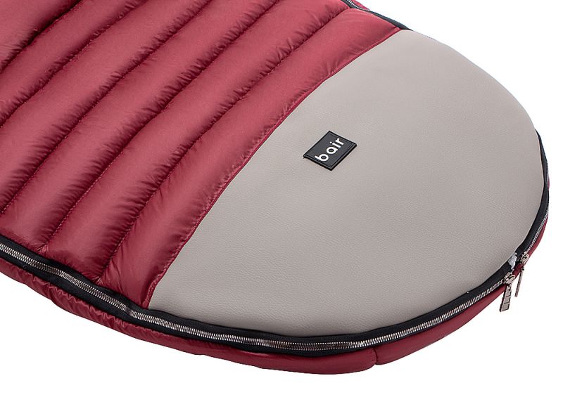 Зимовий конверт Bair Polar premium бордо - сіра шкіра