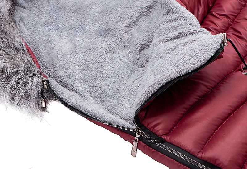 Зимовий конверт Bair Polar premium бордо - сіра шкіра
