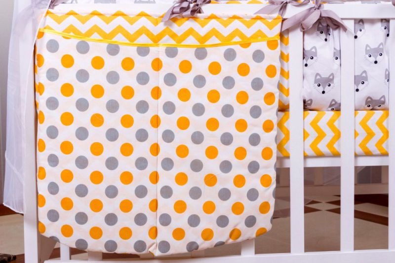 Дитяча постільна білизна Babyroom Bortiki lux-08 fox оранжевий - сірий