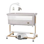 Детская кроватка-качалка CARRELLO Bloom CRL-10304 Silk Beige Wooden